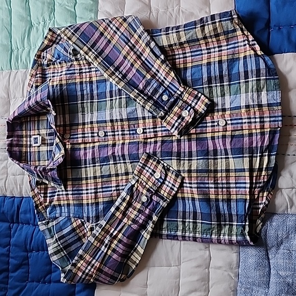 Janie and Jack Other - Janie & Jack long sleeve button down plaid shirt size 5